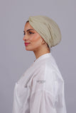 Turban Croisé Cotton - Beige créme