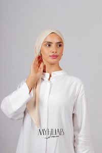 Foular Lycra - Beige sauman