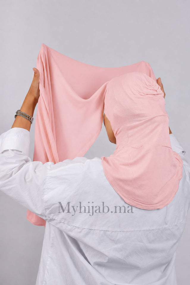 Crepe Bonnet Ninja- Rose bebe