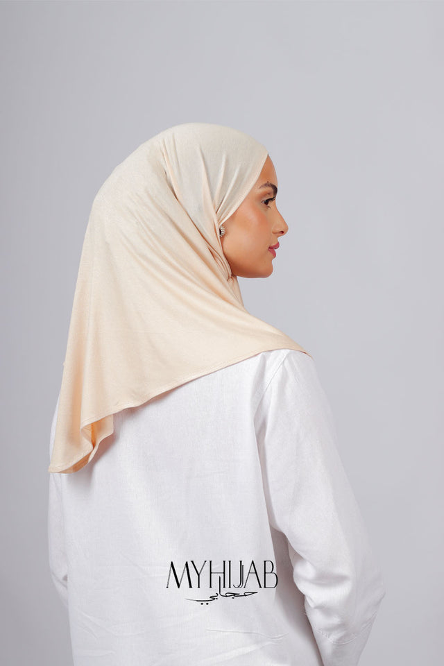 Foular Lycra - Beige sauman