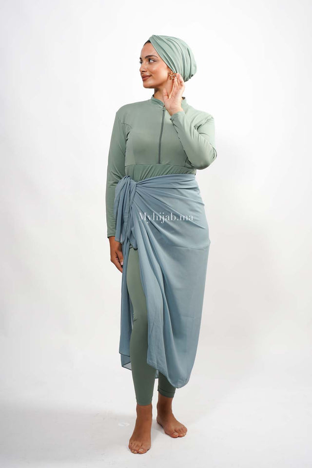 BURKINI YARA - Vert pastelle