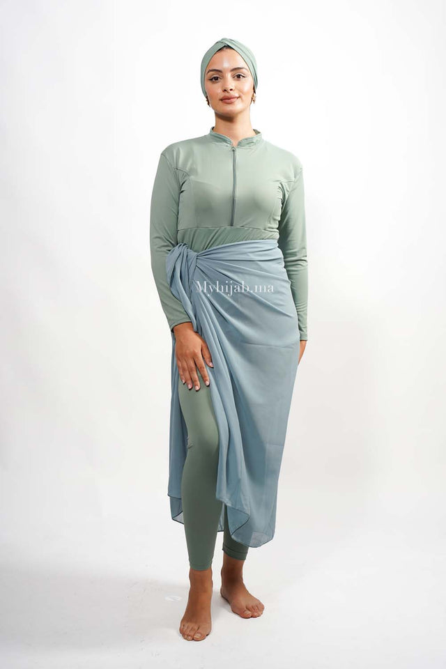 BURKINI YARA - Vert pastelle