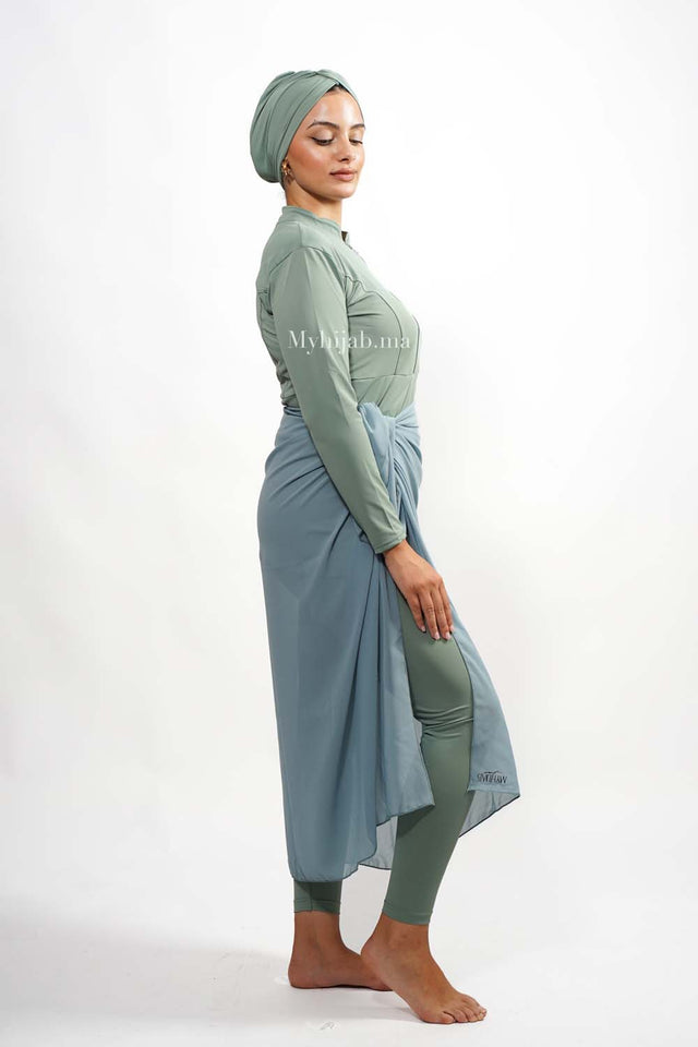 BURKINI YARA - Vert pastelle