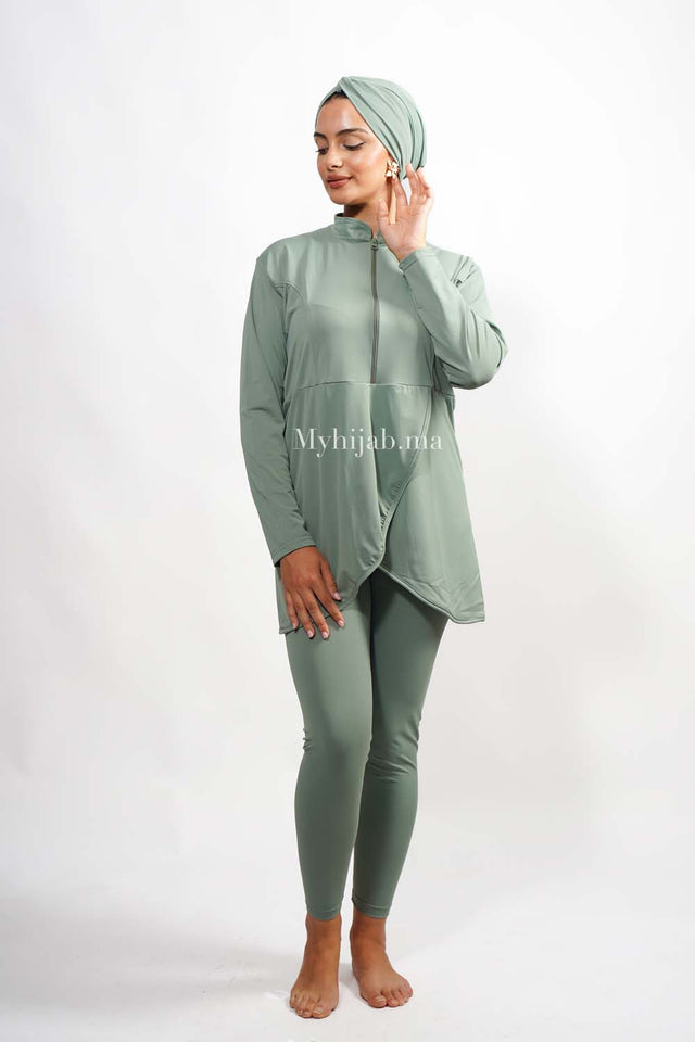 BURKINI YARA - Vert pastelle