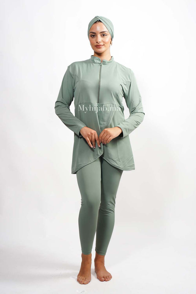 BURKINI YARA - Vert pastelle