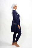 Burkini long -Bleu marine