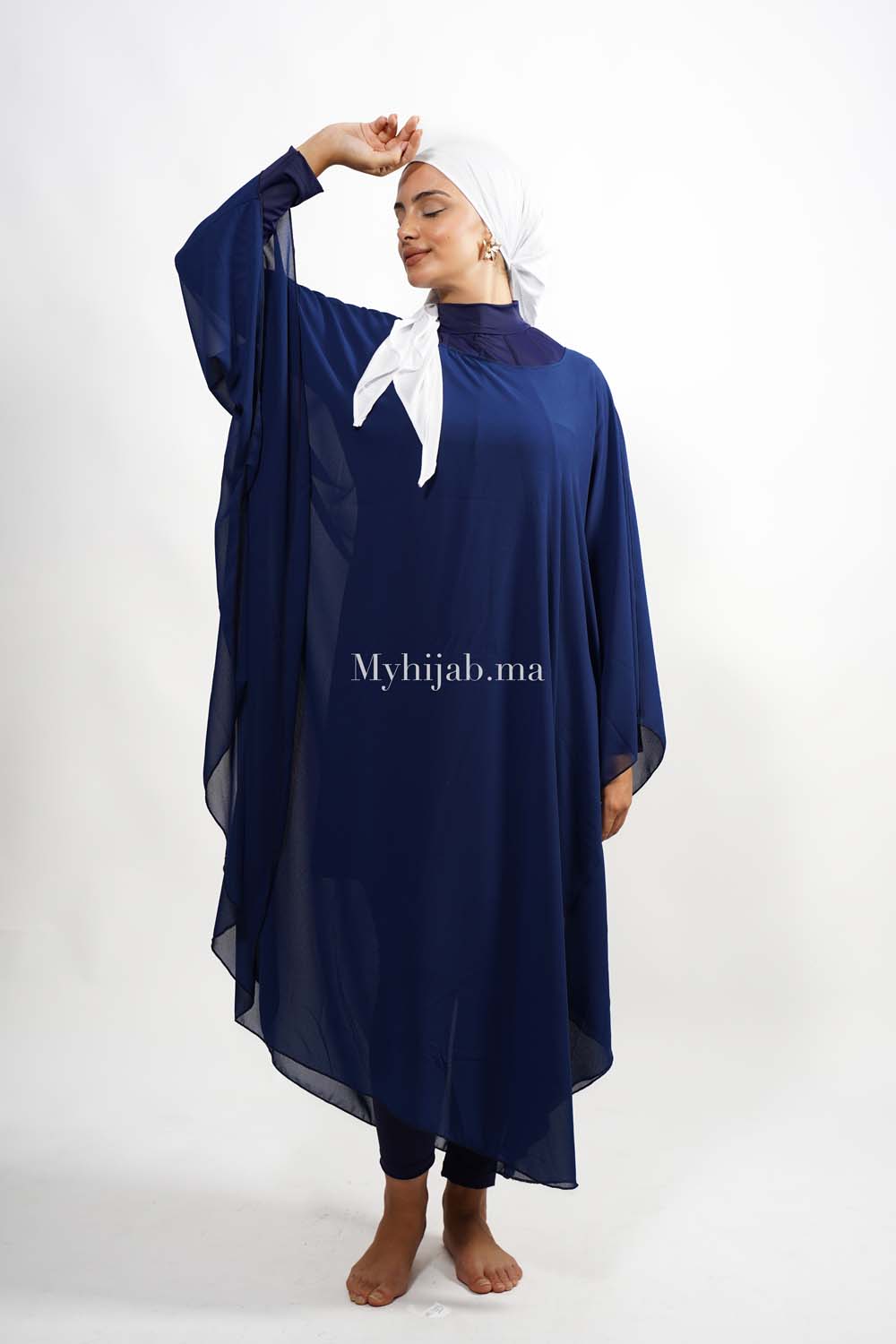 Burkini long -Bleu marine