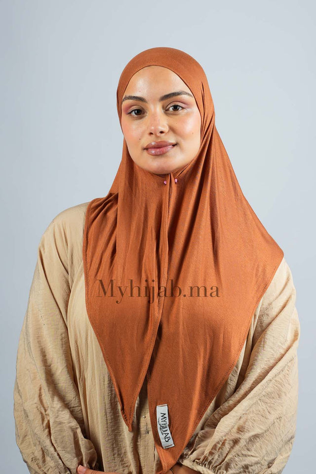 Foular Lycra - Orange brûlé