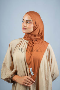 Foular Lycra - Orange brûlé