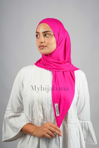 Foular Lycra - Rose fuchsia