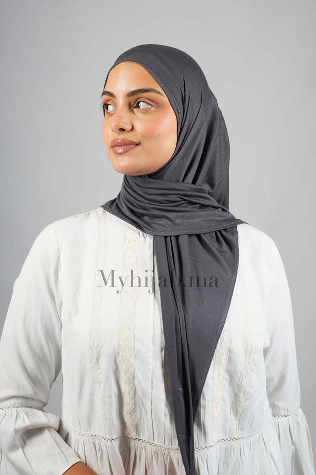 Foular Lycra - Gris foncé