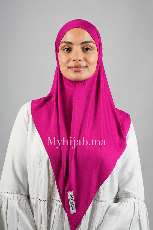 Foular Lycra - Rose indien