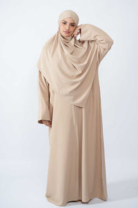 Abaya khimar large - Beige