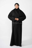 Abaya khimar large - Noir