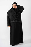 Abaya khimar large - Noir