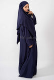 abaya khimar large BLUE MARINE