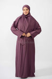 abaya khimar large - Pourpre