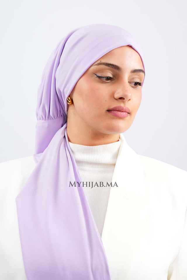 Turban Amira - mauve clair