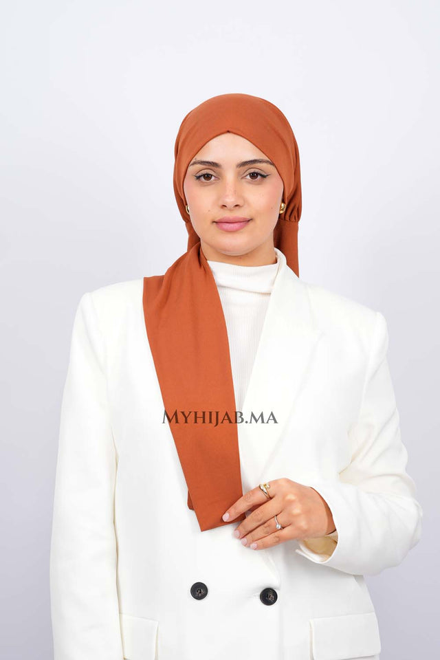 Turban Amira - Orange brûlé