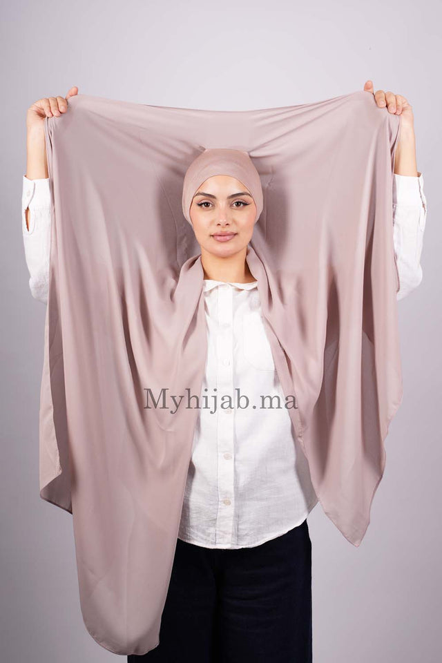Crepe Bonnet Fermé - Beige gris