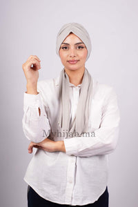 Turban Dubai - Gris clair