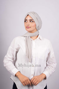 Turban Dubai - Gris clair