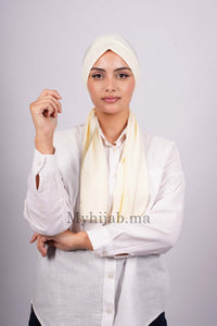 Turban Dubai - Blanc cassé
