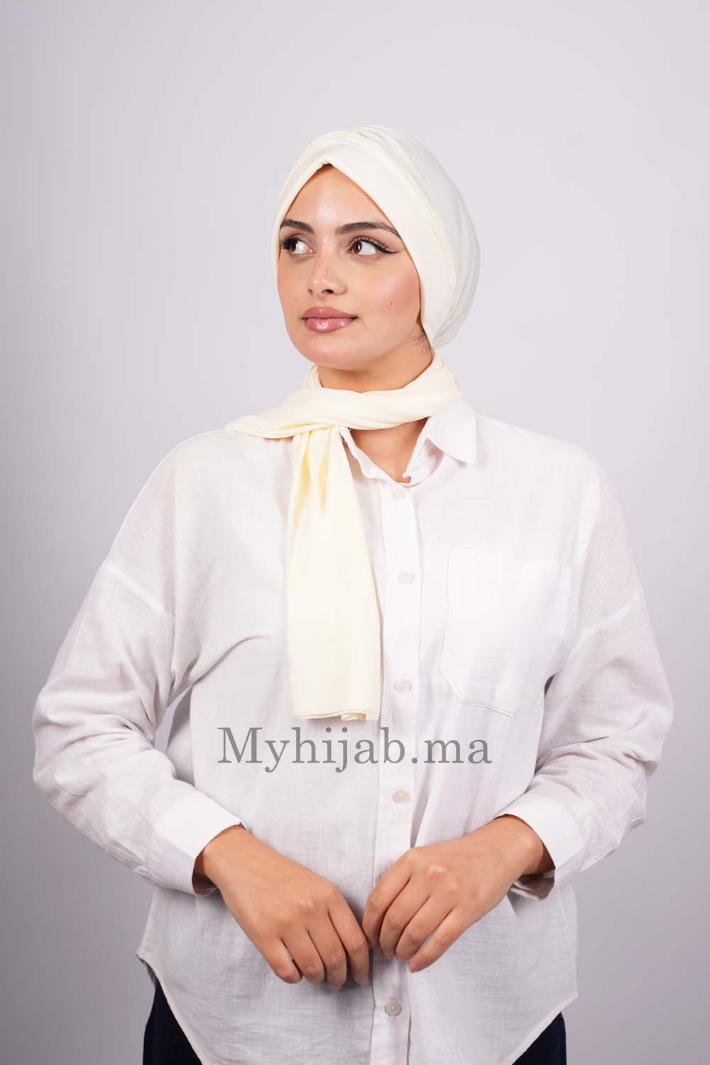 Turban Dubai - Blanc cassé