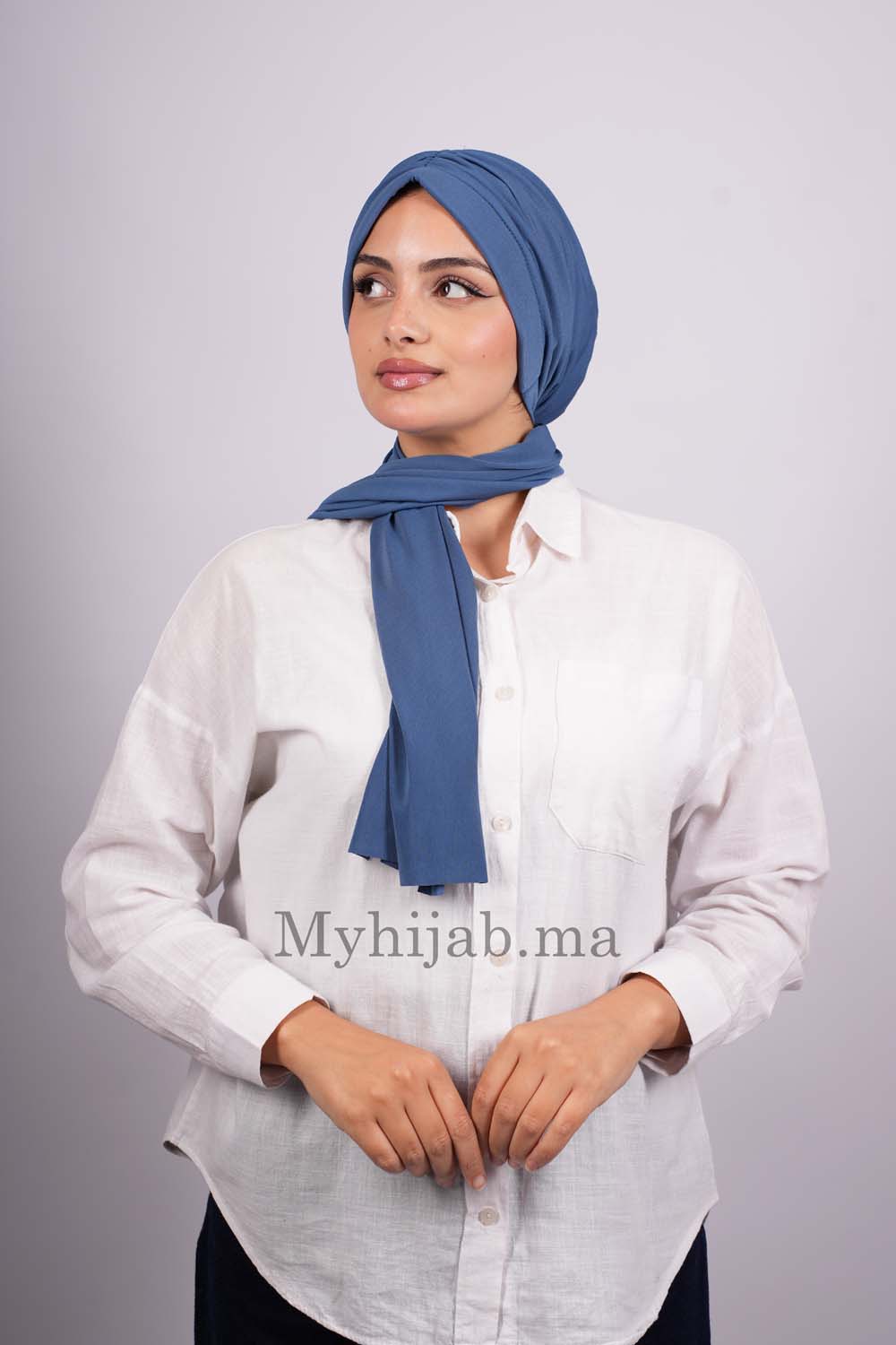 Turban Dubai - Bleu jeans