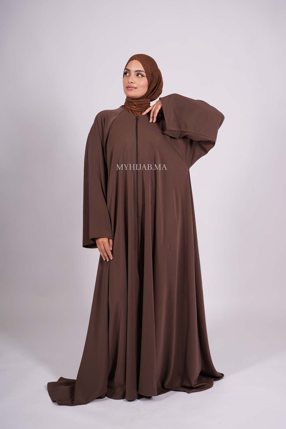 Abaya farasha - Marron