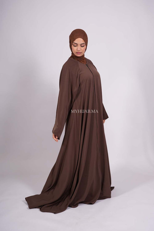 Abaya farasha - Marron