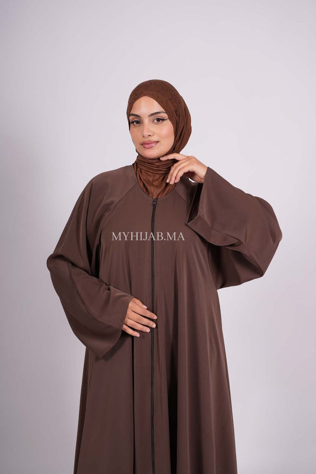Abaya farasha - Marron