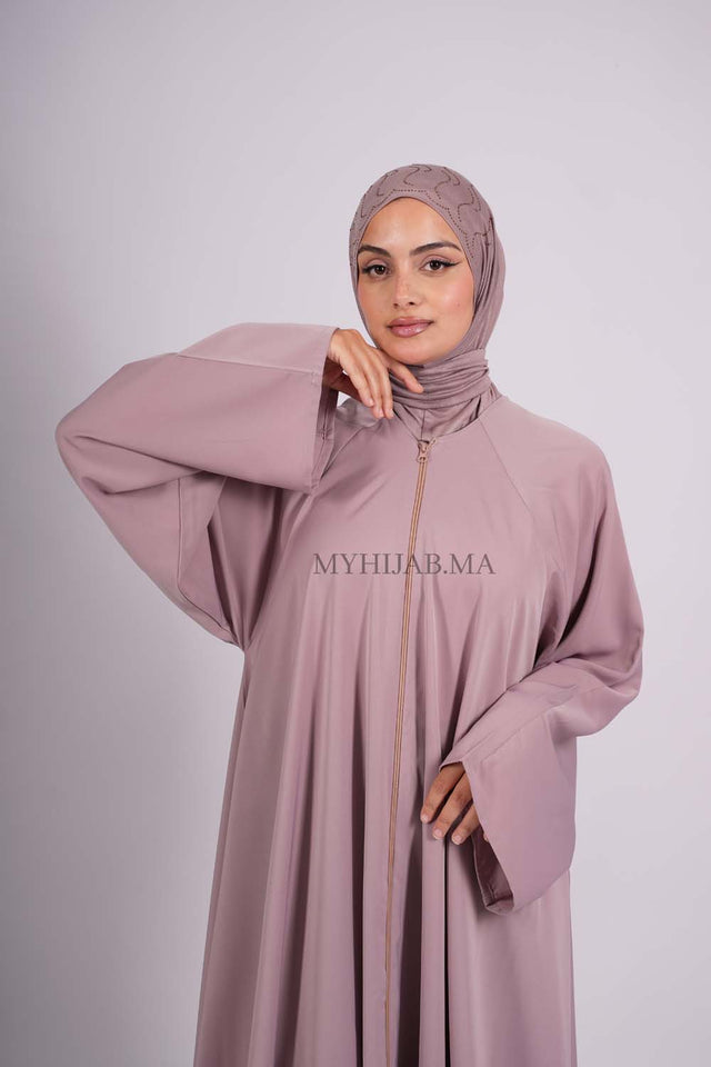 Abaya farasha - Beige pink