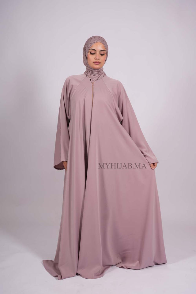 Abaya farasha - Beige pink