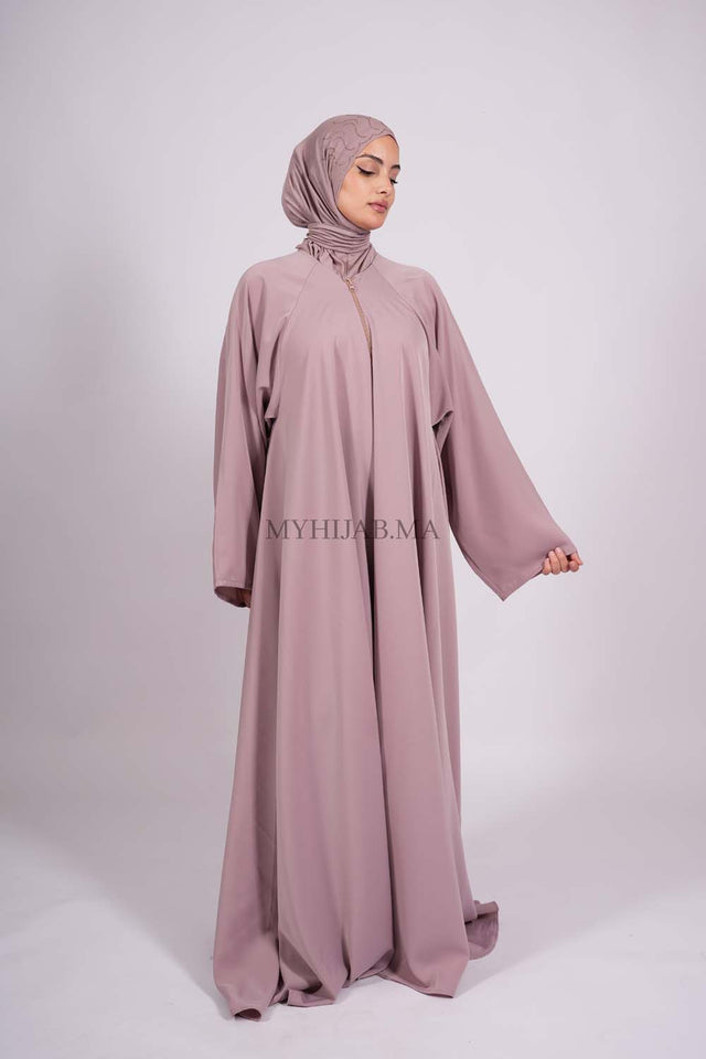 Abaya farasha - Beige pink