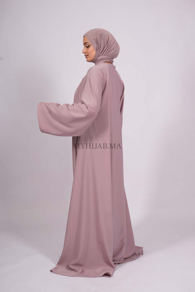 Abaya farasha - Beige pink