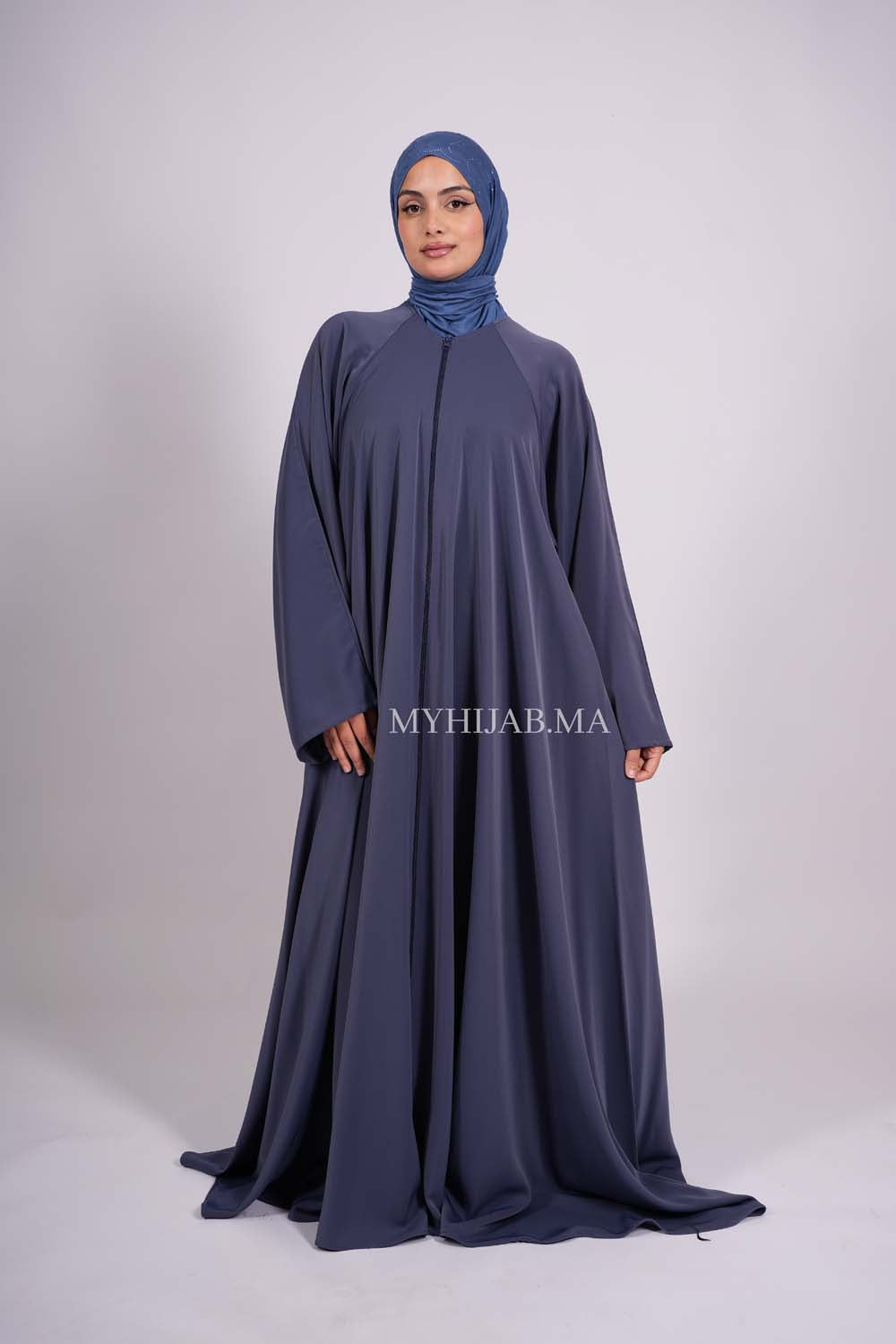Abaya farasha - Bleu jeans