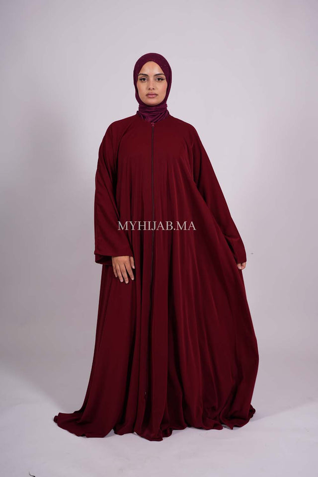 Abaya farasha - Bordeaux