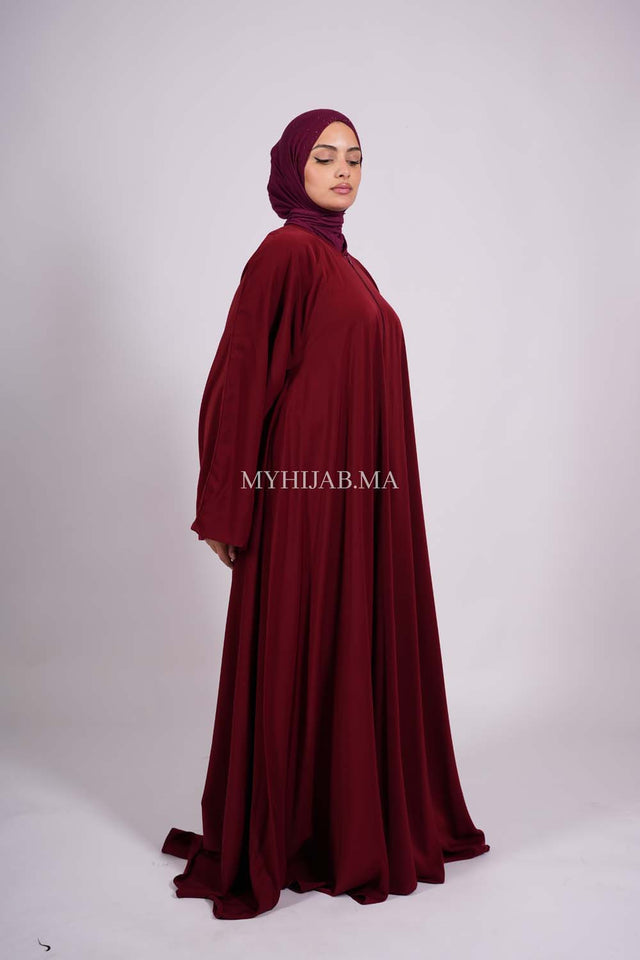 Abaya farasha - Bordeaux