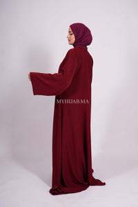 Abaya farasha - Bordeaux