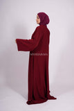 Abaya farasha - Bordeaux