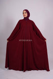 Abaya farasha - Bordeaux