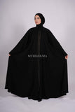 Abaya farasha strass - Noir doré