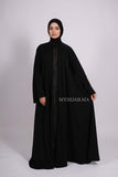 Abaya farasha strass - Noir doré