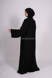 Abaya farasha strass - Noir doré
