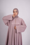 Abaya farasha strass - Beige pink
