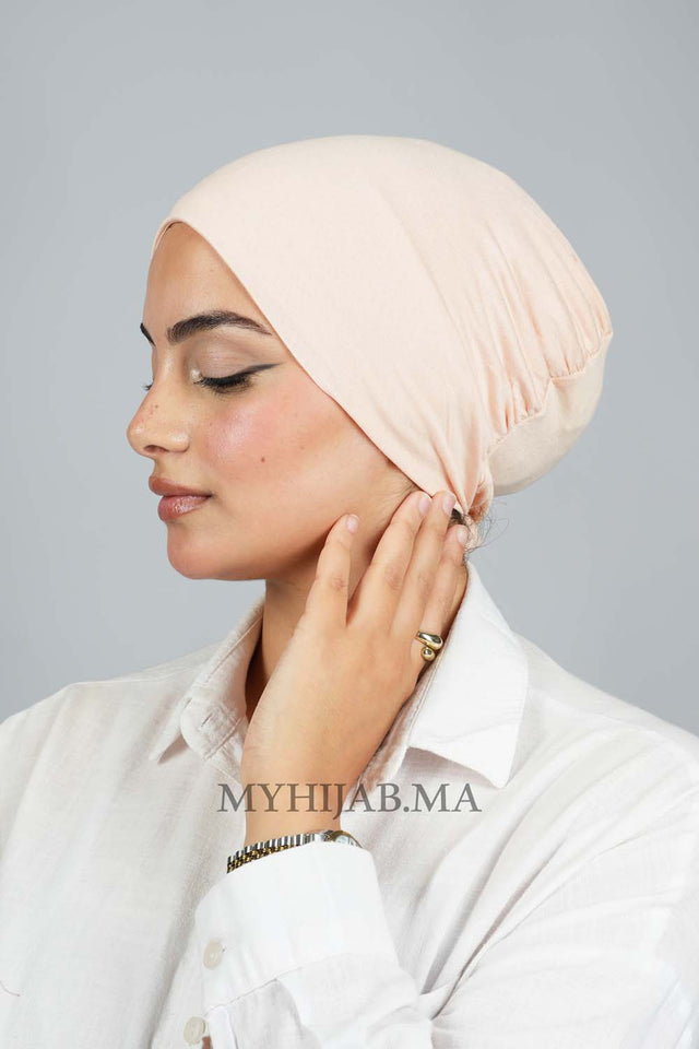 Bonnet fermé - Beige saumon