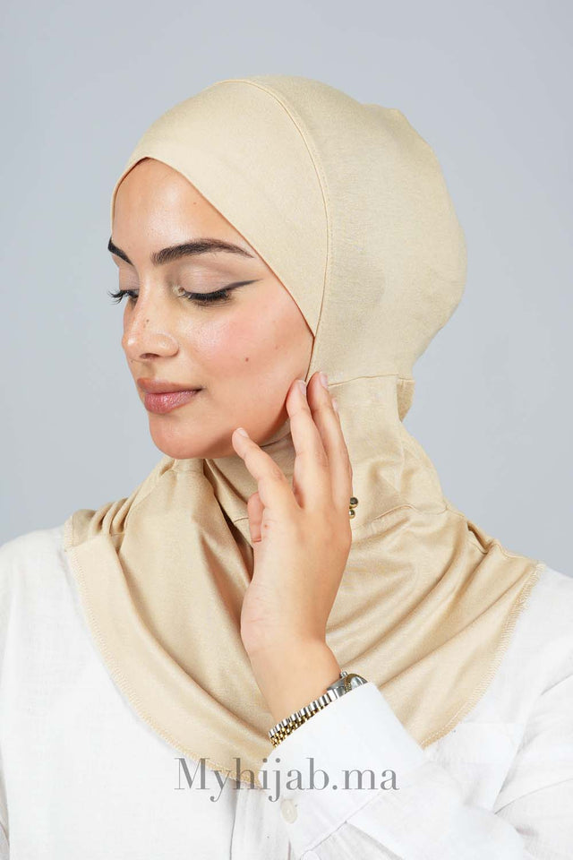 Bonnet Ninja-Beige clair