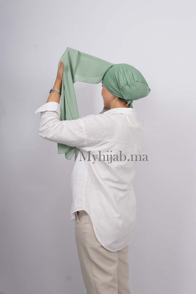 Crepe Bonnet Fermé - vert pastel