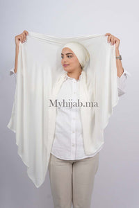 Crepe Bonnet Fermé - Blanc cassé